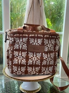 Marnzaza Hawaii Brown/White Hawaiian Cooler Bag